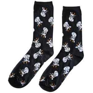 Holland sokken Men's socks - Cows - Size 41-46 (black)