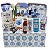 typisch-hollands-geschenkpakket Delft blue gift package - sweets and 2 mugs