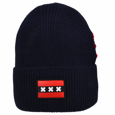 Typisch Hollands Short Hat Amsterdam Dark Blue with Amsterdam patch