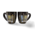 Typisch Hollands Espresso mugs - Gift set 2 cups facade houses Amsterdam