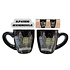 Typisch Hollands Espresso mugs - Gift set 2 cups facade houses Amsterdam