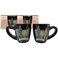 Typisch Hollands Espresso mugs - Gift set 2 cups facade houses Amsterdam