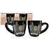 Typisch Hollands Espresso mugs - Gift set 2 cups facade houses Amsterdam