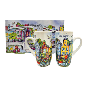 Ter Steege souvenirs Gift set of 2 coffee cups - Amsterdam