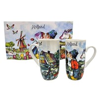 Ter Steege souvenirs Geschenkset mit 2 Kaffeetassen - Holland