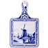 Heinen Delftware Kaasplank Delfts blauw -groot -Molen & Waterlandschap