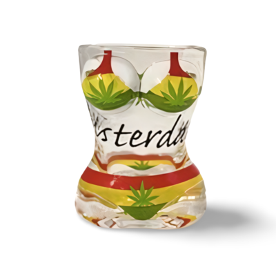 Typisch Hollands Schnapsglas-Bikini – Dame – Cannabis – Rasta