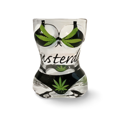 TTD Gifts Schnapsglas-Bikini – Dame – Cannabis