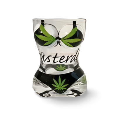 Typisch Hollands Shotglas bikini - lady - Cannabis