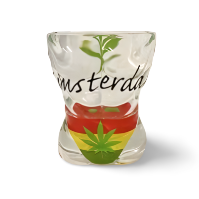 Typisch Hollands Shot glass Torso - man - Cannabis - Rasta