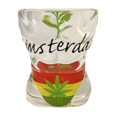 TTD Gifts Shotglas Torso - man - Cannabis - Rasta