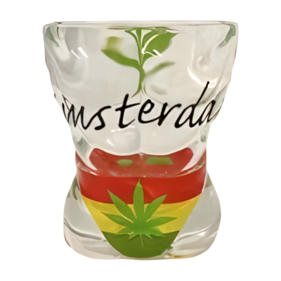 Typisch Hollands Shot glass Torso - man - Cannabis - Rasta