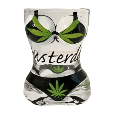 Typisch Hollands Shotglas bikini - lady - Cannabis