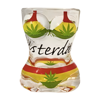 Typisch Hollands Schnapsglas-Bikini – Dame – Cannabis – Rasta