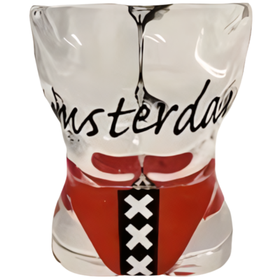 Typisch Hollands Shotglas Torso - man - Amsterdam