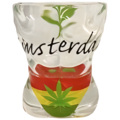 Typisch Hollands Shot glass Torso - man - Cannabis - Rasta