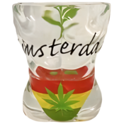 Typisch Hollands Shotglas Torso - man - Cannabis - Rasta