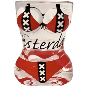 Typisch Hollands Shotglas bikini - lady - Amsterdam