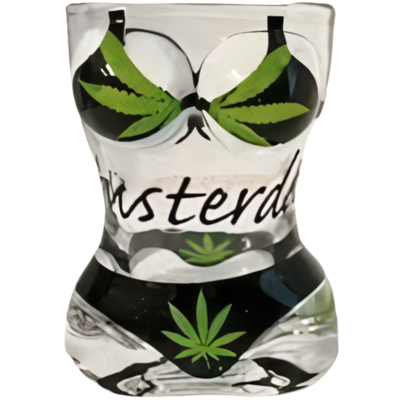 Typisch Hollands Schnapsglas-Bikini – Dame – Cannabis