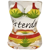 TTD Gifts Shot glass bikini - lady - Cannabis - Rasta