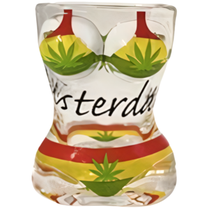 TTD Gifts Shot glass bikini - lady - Cannabis - Rasta