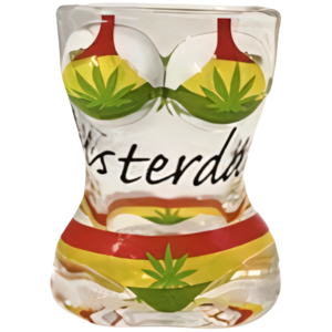 Typisch Hollands Schnapsglas-Bikini – Dame – Cannabis – Rasta