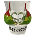 Typisch Hollands Schnapsglas-Bikinioberteil – Damen – Cannabis – Rasta