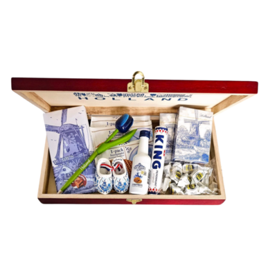 www.typisch-hollands-geschenkpakket.nl Geschenkbox - Holland Delfter blaue Geschenke