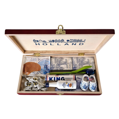 typisch-hollands-geschenkpakket Gift box - Holland Delft blue gifts