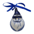 Typisch Hollands Kerstornament kerstman gebreide trui Delfts-blauw