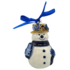 Typisch Hollands Christmas ornament snowman Delft blue with gold