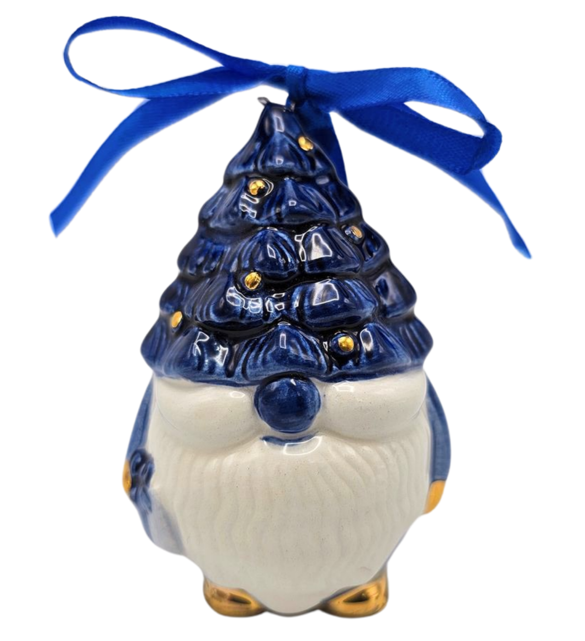Ik hou van Holland shop kersttrol Delftsblauw met goud Typisch