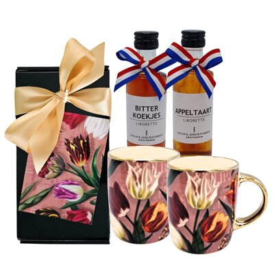 Typisch Hollands Gift box Mugs 2 pieces (with 2 coffee liqueurettes)