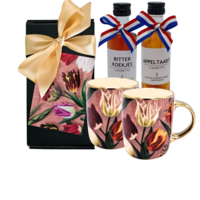 Typisch Hollands Gift box Mugs 2 pieces (with 2 coffee liqueurettes)