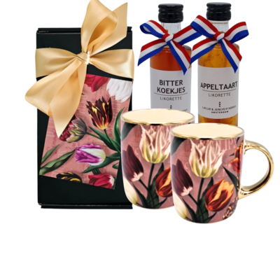 Typisch Hollands Gift box Mugs 2 pieces (with 2 coffee liqueurettes)