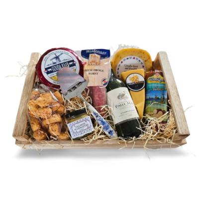 Typisch Hollands Cheese - deli package package in wooden crate