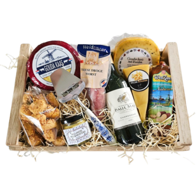 Typisch Hollands Cheese - deli package package in wooden crate