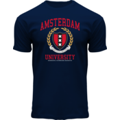 Holland fashion T-Shirt- Donkerblauw Amsterdam  - University