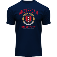 Holland fashion T-Shirt - Dunkelblau Amsterdam - Universität