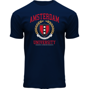 Holland fashion T-Shirt - Dark Blue Amsterdam - University