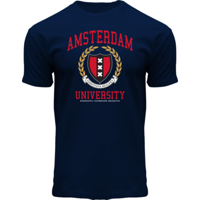 Holland fashion T-Shirt - Dark Blue Amsterdam - University