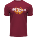Holland fashion T-Shirt - Bordeaux Amsterdam - Est 1275