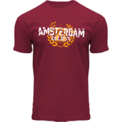 Holland fashion T-Shirt- Bordeaux Amsterdam - Est 1275