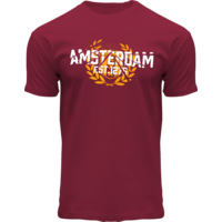Fox Originals T-Shirt - Bordeaux Amsterdam - Est 1275