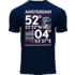 Fox Originals T-Shirt- Donkerblauw (Marine)  Amsterdam  - Topography