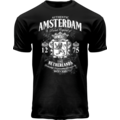 Holland fashion T-Shirt - Black Amsterdam - the Netherlands.