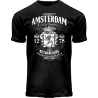 Holland fashion T-Shirt - Schwarz Amsterdam - Niederlande.