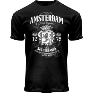 Fox Originals T-Shirt- Zwart  Amsterdam  - the Netherlands.