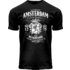 Holland fashion T-Shirt - Black Amsterdam - the Netherlands.