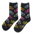 Typisch Hollands Women's socks - Cycling - Black with neon-colored bicycles